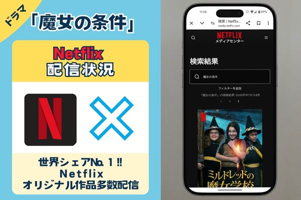 Netflix配信状況画像　魔女の条件.